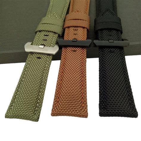 canvas straps for panerai watches|aftermarket Panerai straps.